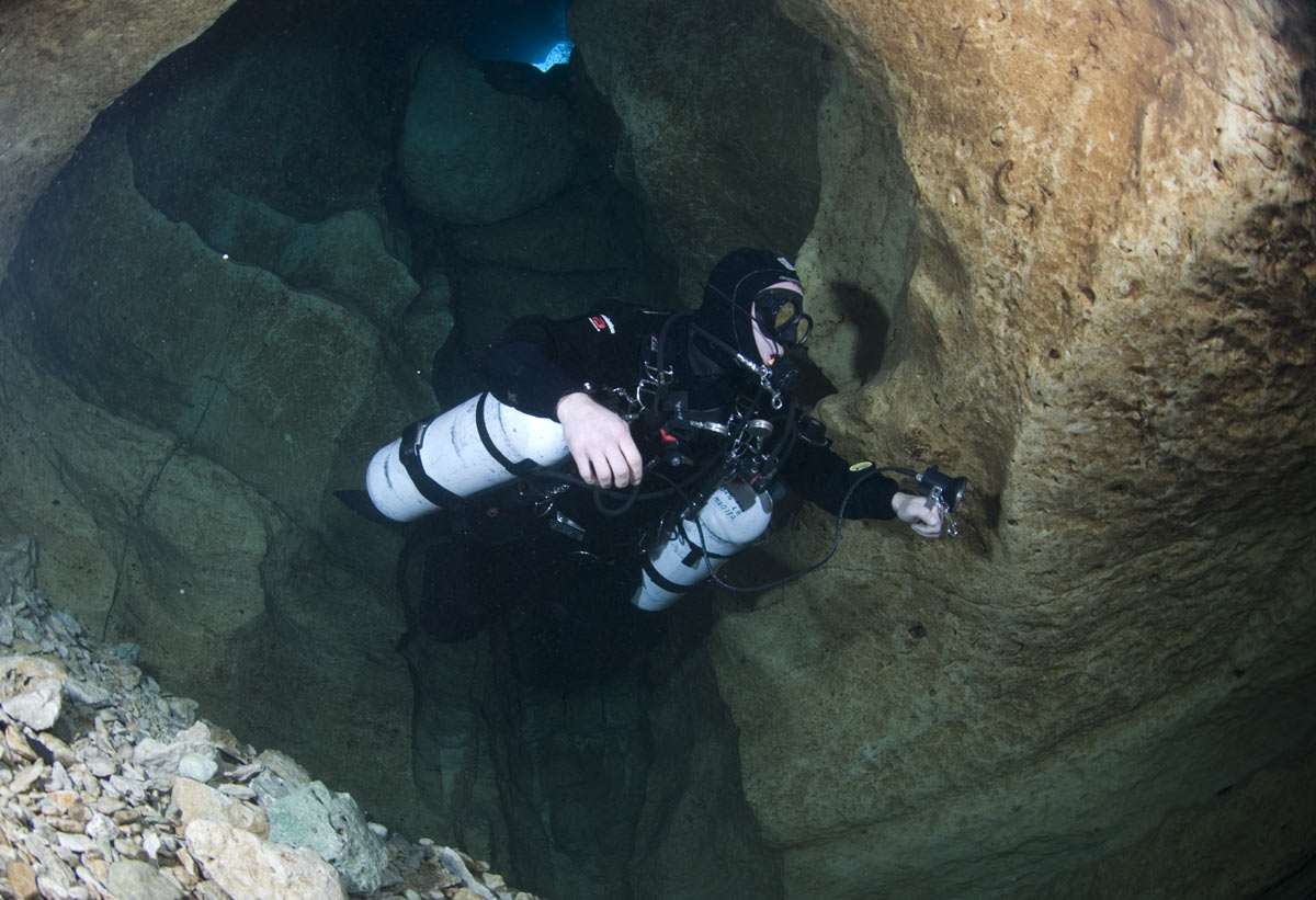 cave diving